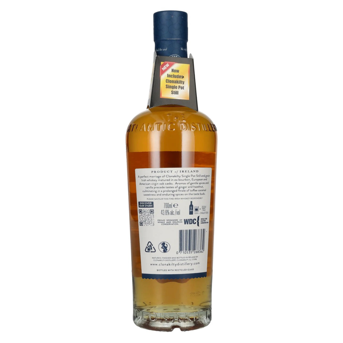 Clonakilty Irish Whiskey SINGLE BATCH Double Oak Finish 43.6% vol. 0.7l