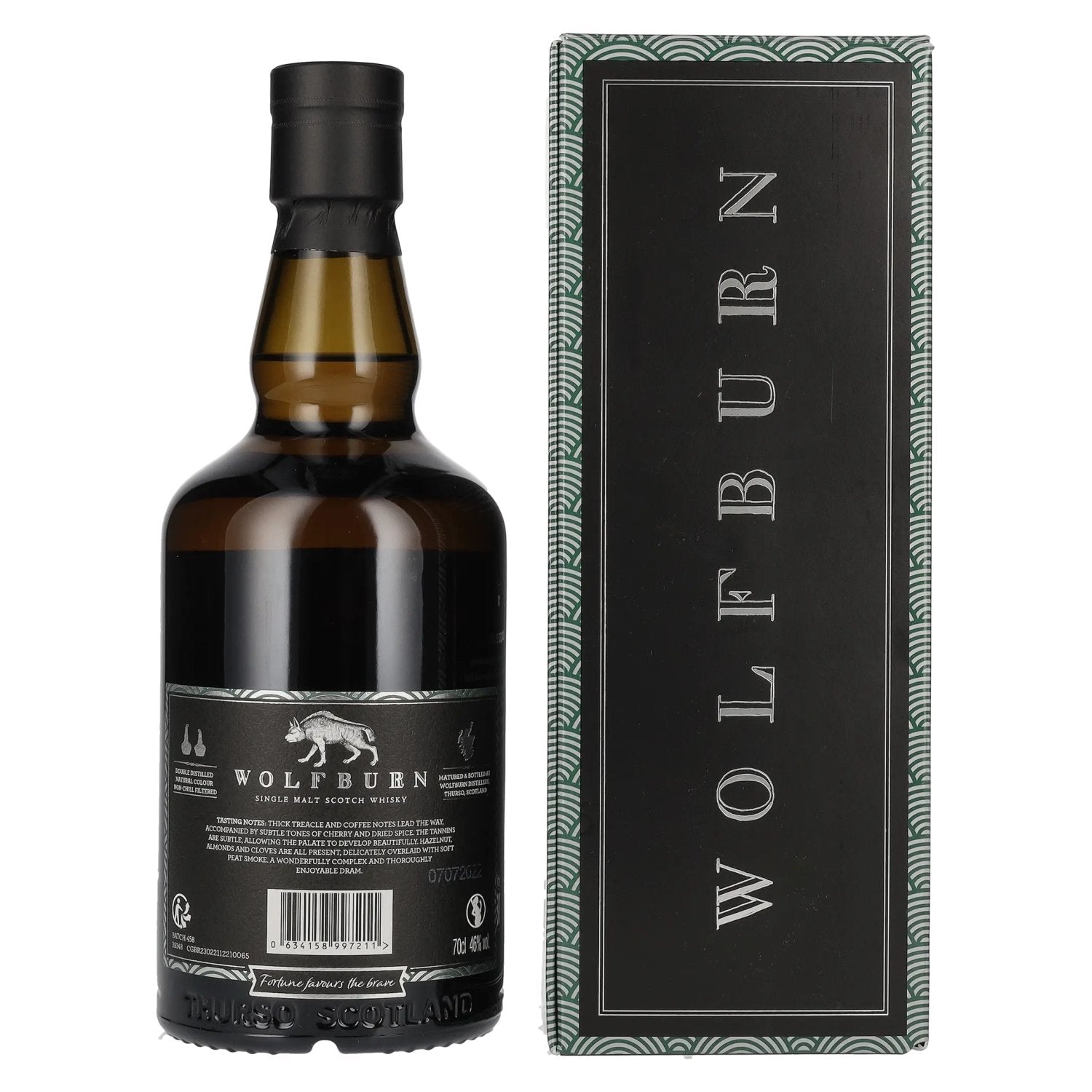 Wolfburn N°458 Single Malt Scotch Whisky Small Batch Release 46% Vol. 0,7l in Geschenkbox