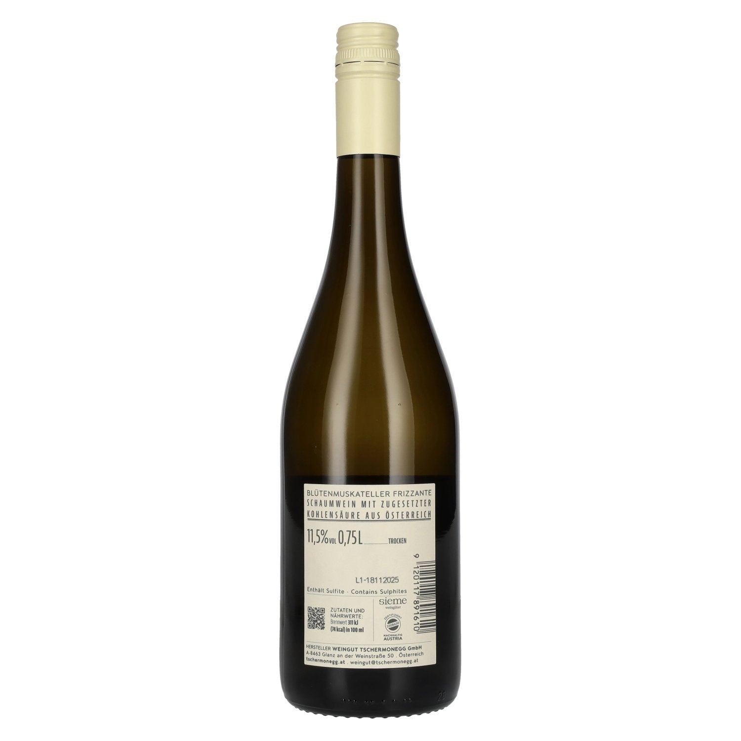 Tschermonegg Frizzante Blütenmuskateller 11,5% Vol. 0,75l