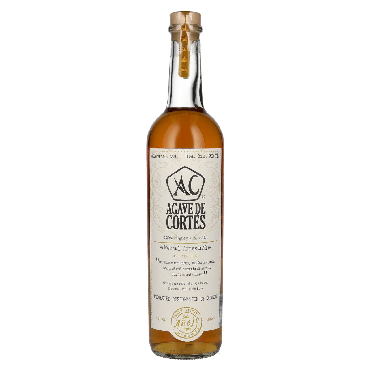 Agave de Cortés Mezcal Artesanal AÑEJO 45.6% vol. 0.7l