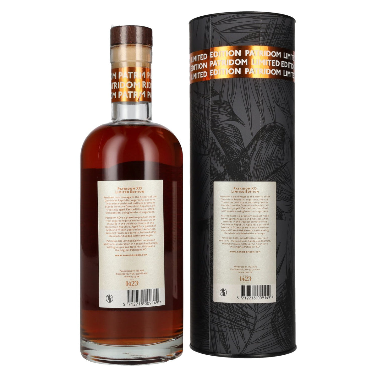 Patridom XO Cherry Wine Cask Finish 42 % vol., 0,7 l, dans un coffret cadeau