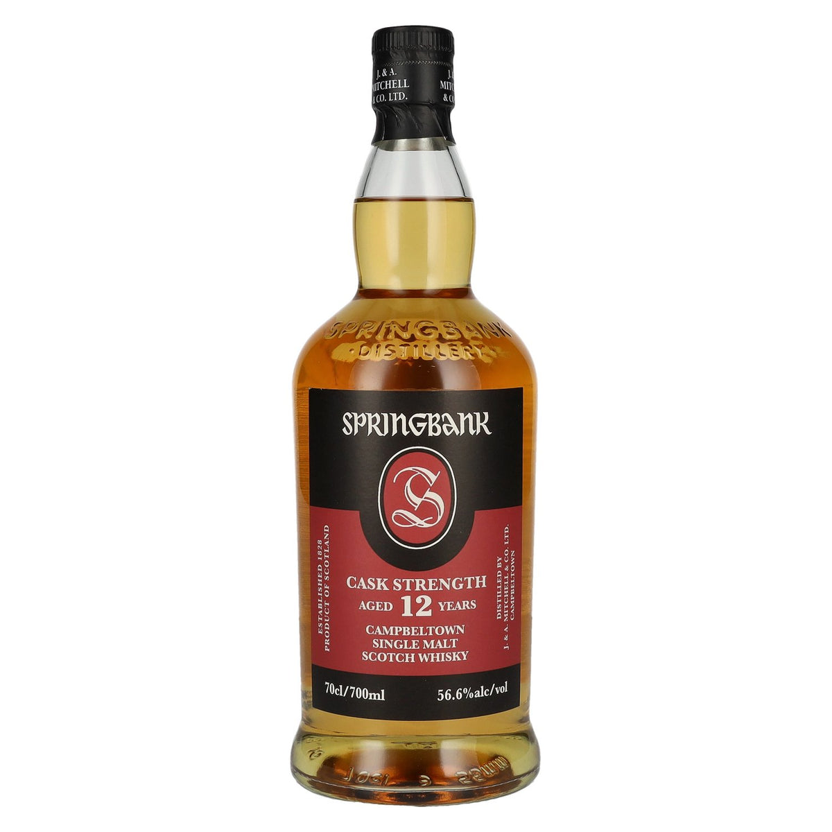Springbank 12 Years Old CASK STRENGTH Campbeltown Single Malt Scotch Whisky 56.6% vol. 0.7l