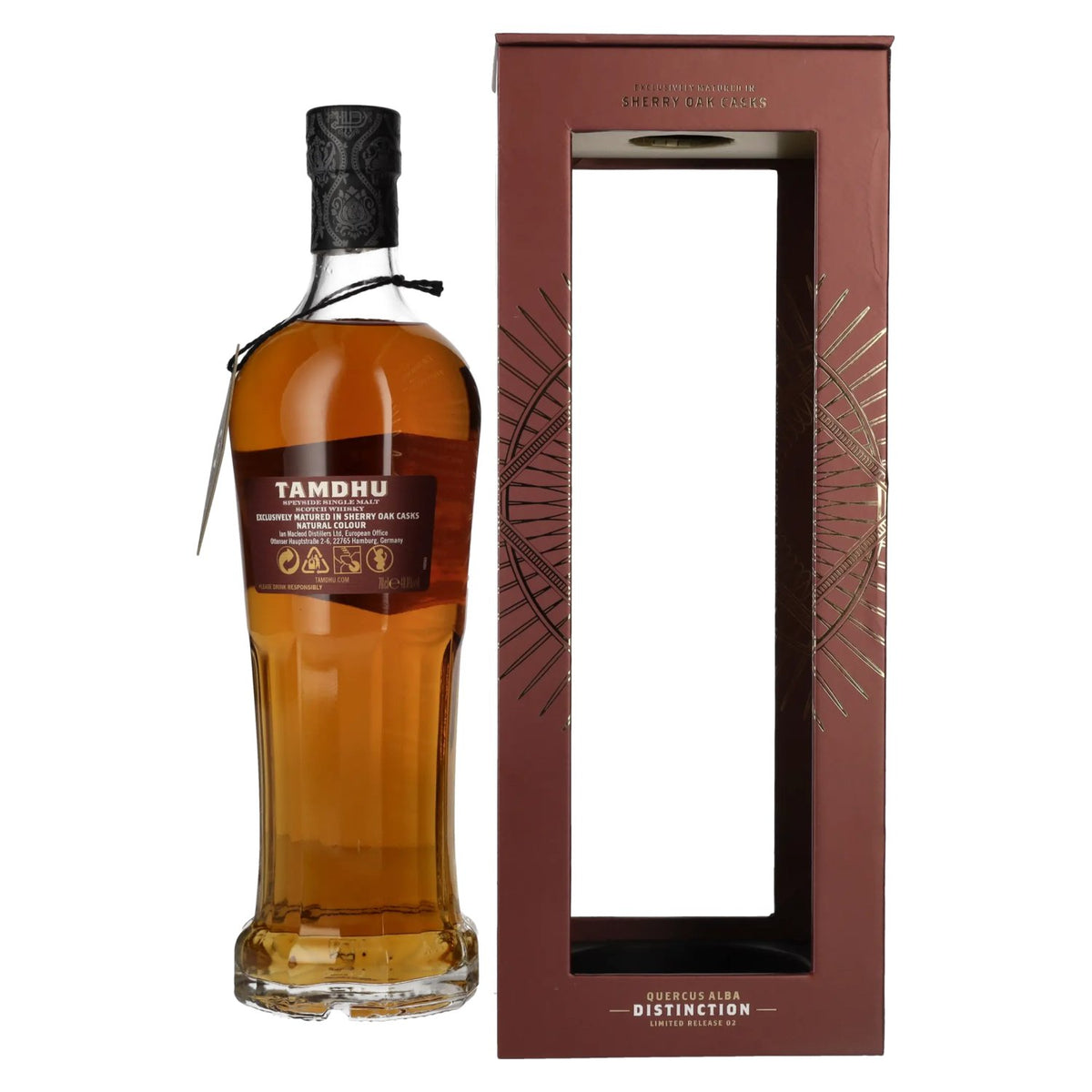 Tamdhu DISTINCTION II, whisky single malt écossais du Speyside, 48 % vol., 0,7 l, dans un coffret cadeau