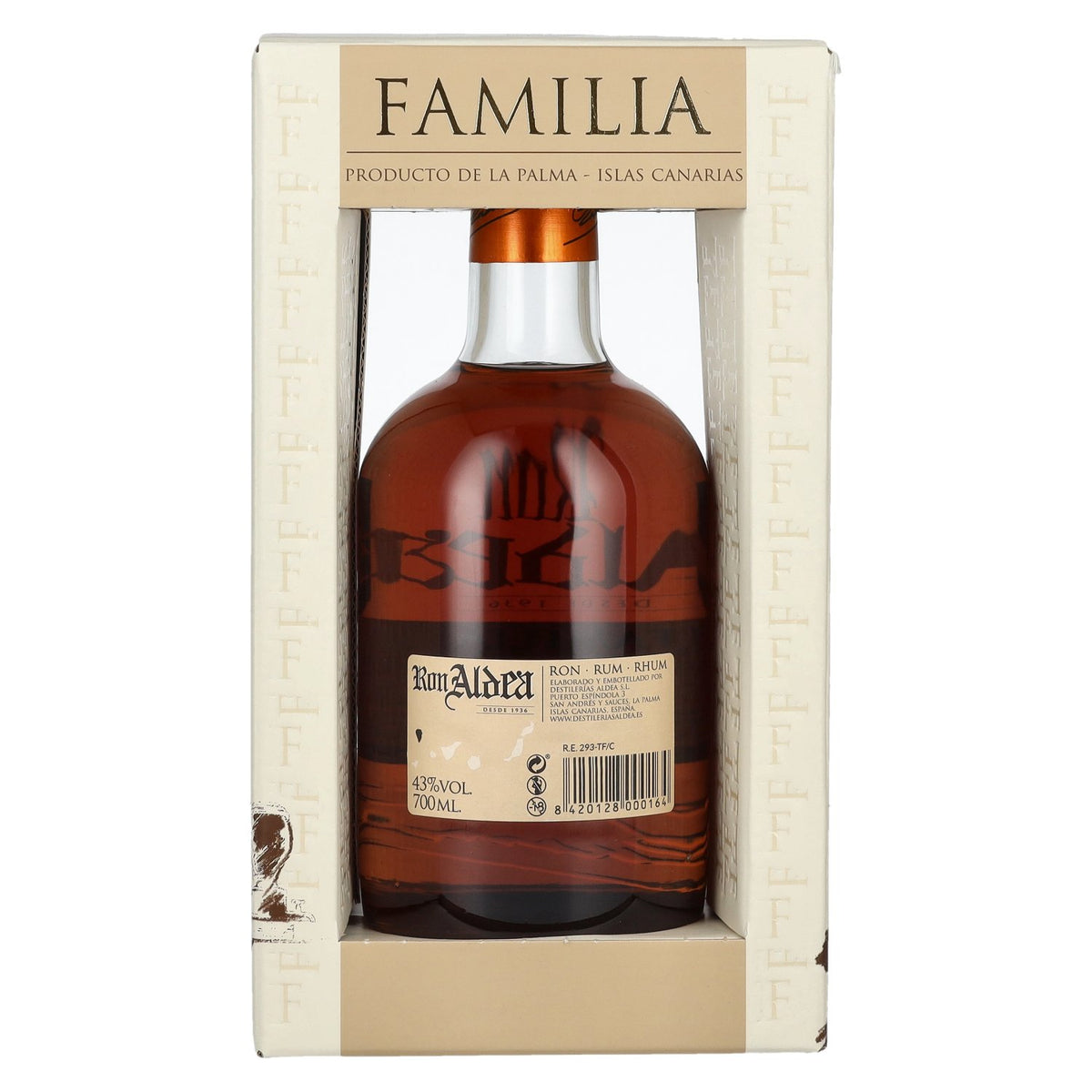 Ron Aldea FAMILIA Édition limitée Millésime 2007 43 % vol. 0,7 l dans un coffret cadeau