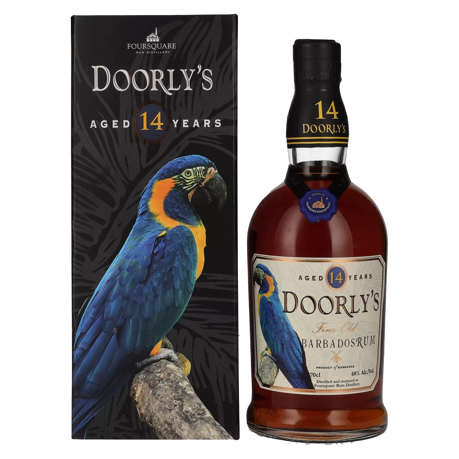 Doorly's 14 Years Old Fine Old Barbados Rum 48% vol. 0,7l en boîte cadeau