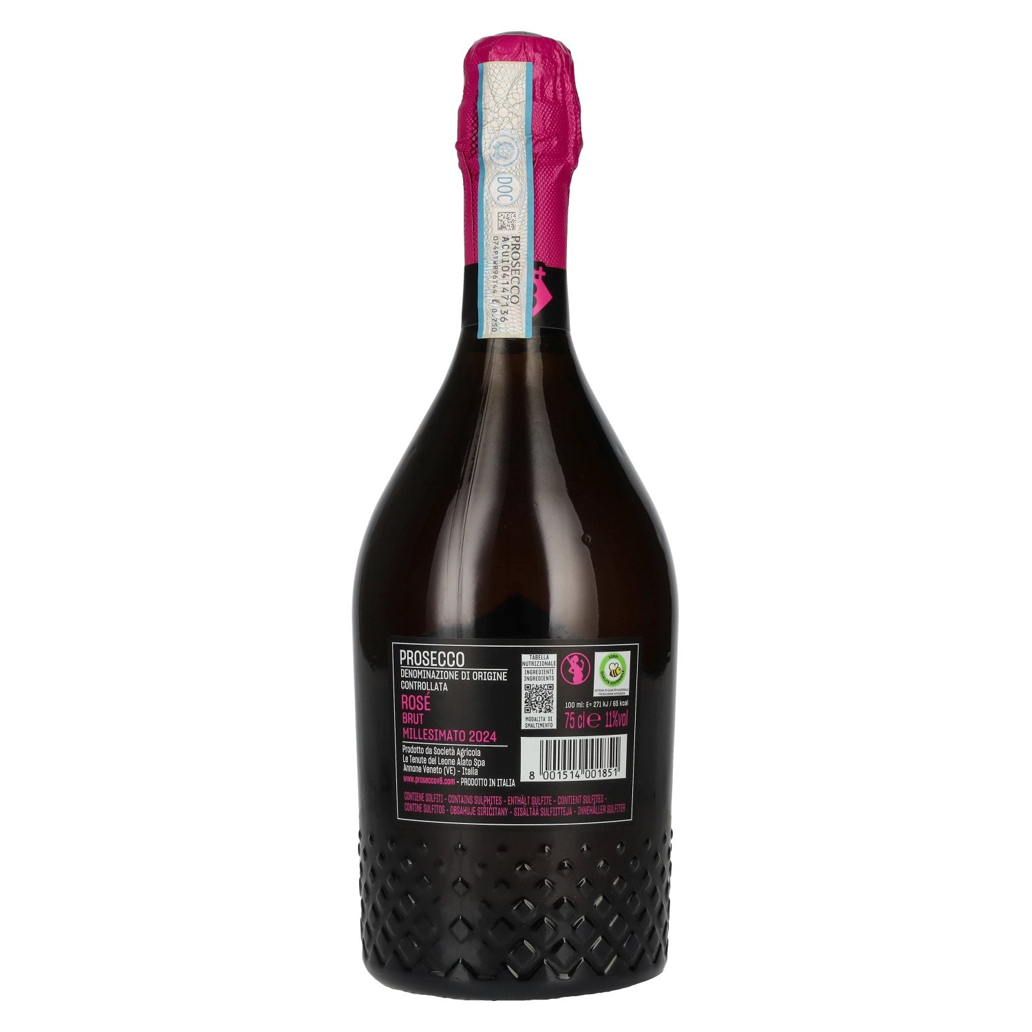 V8+ LELE Prosecco Rosé Brut Millesimato DOC 2024 11% Vol. 0,75l