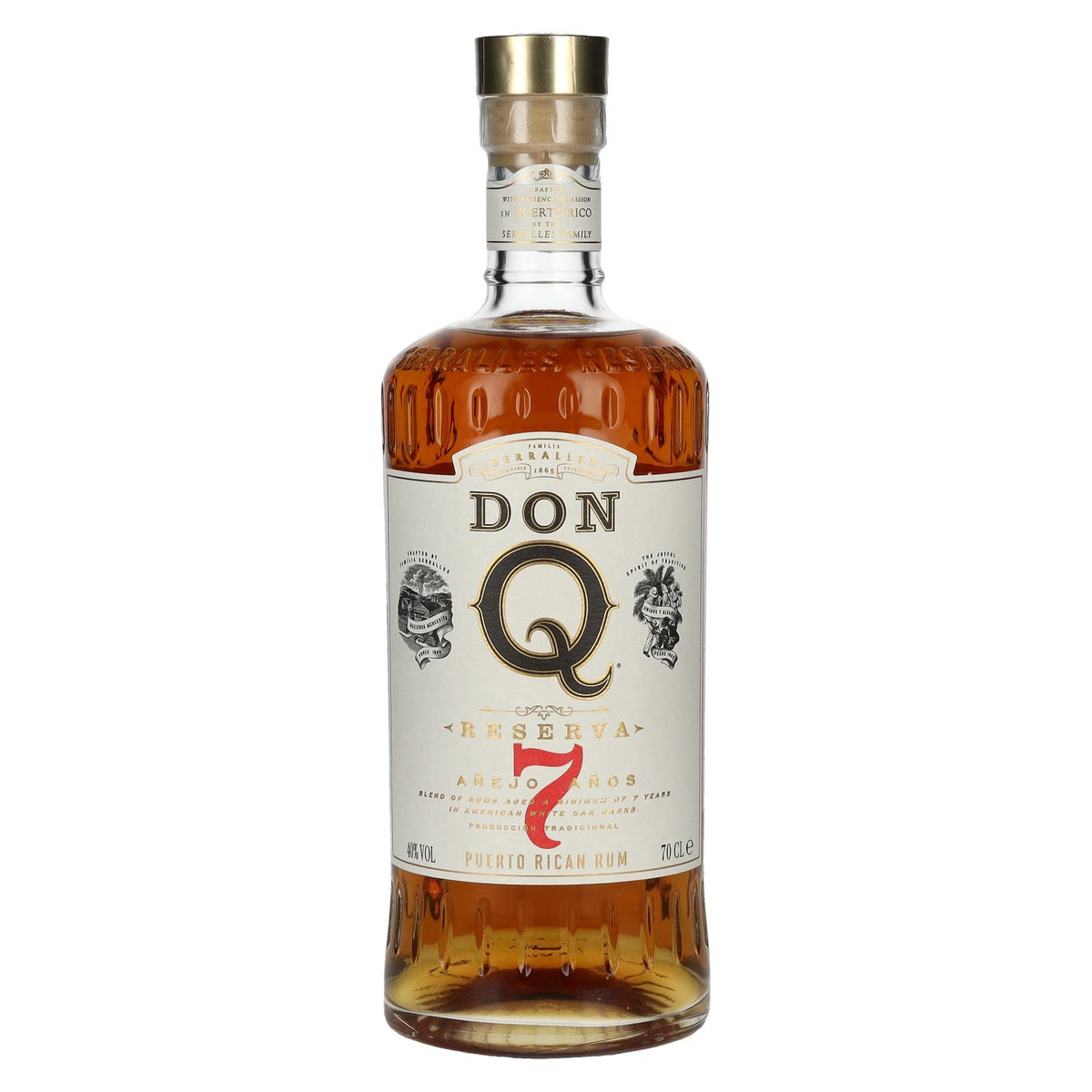 Don Q RESERVA Añejo 7 Años Puerto Rican Rum 40% Vol. 0,7l