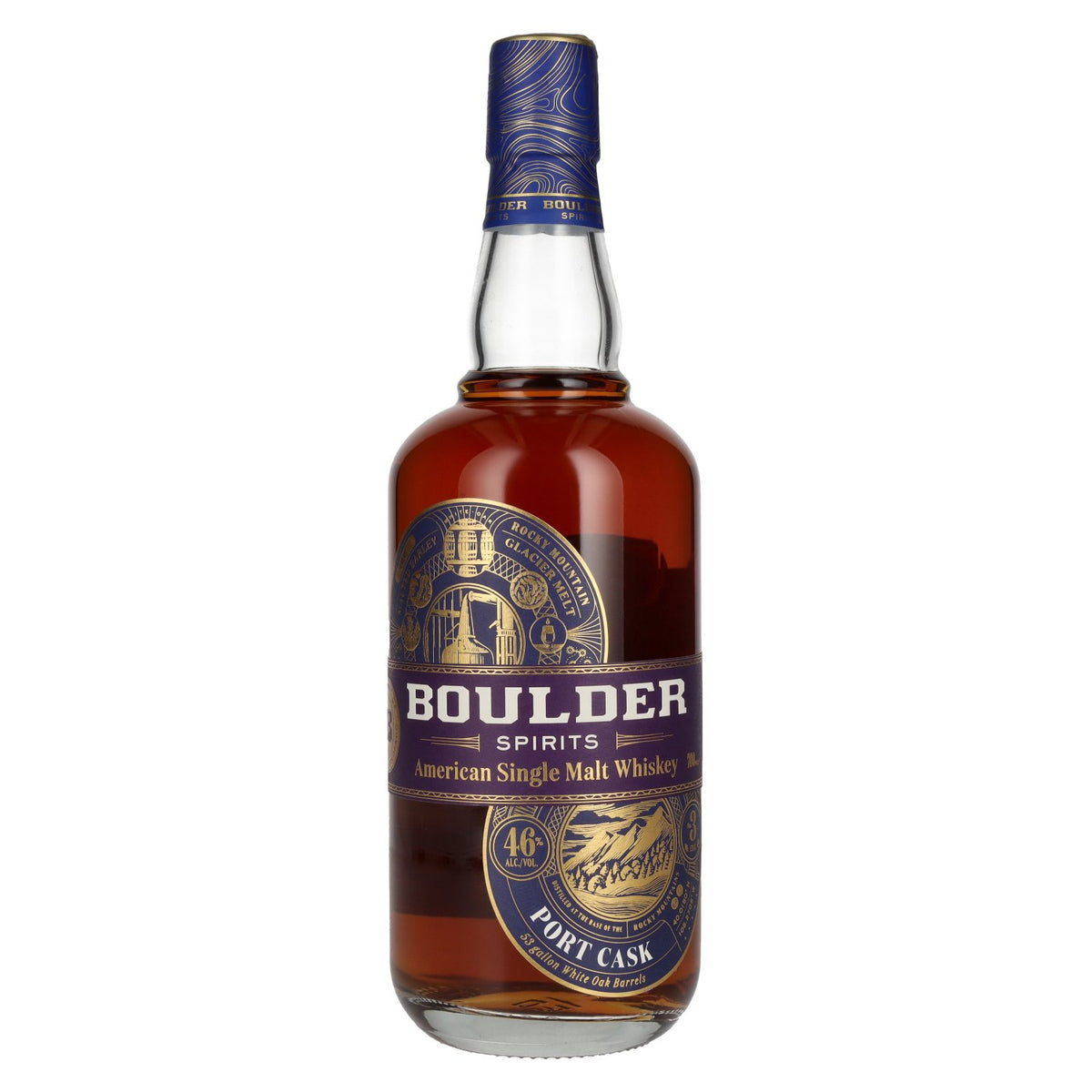 Boulder Spirits American Single Malt PORT CASK FINISH Whisky 46 % vol. 0,7 l