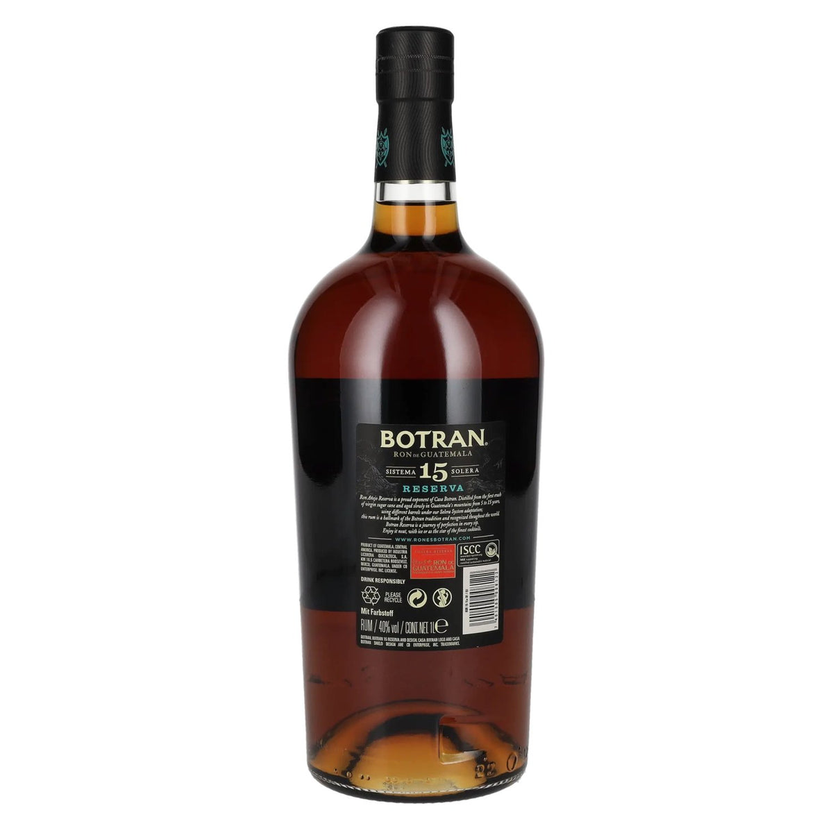 Botran Ron Añejo Reserva 15 Sistema Solera 40% vol. 1 litre