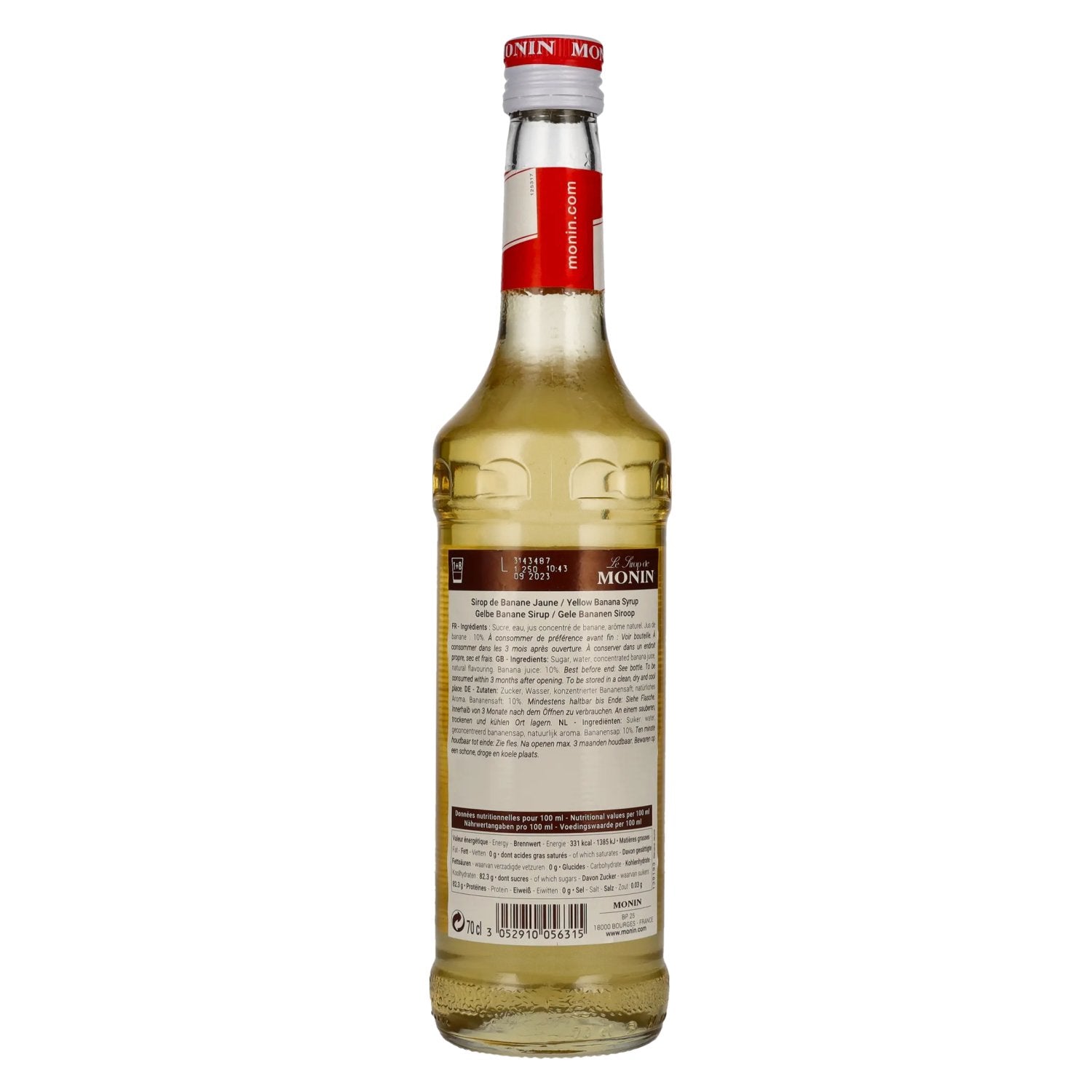 Le Sirop de Monin GELBE BANANE 0,7l