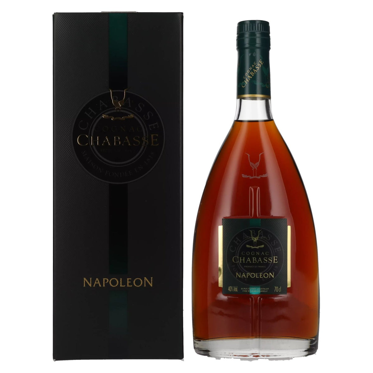 Cognac Chabasse NAPOLEON 40% vol. 0.7 l in a gift box