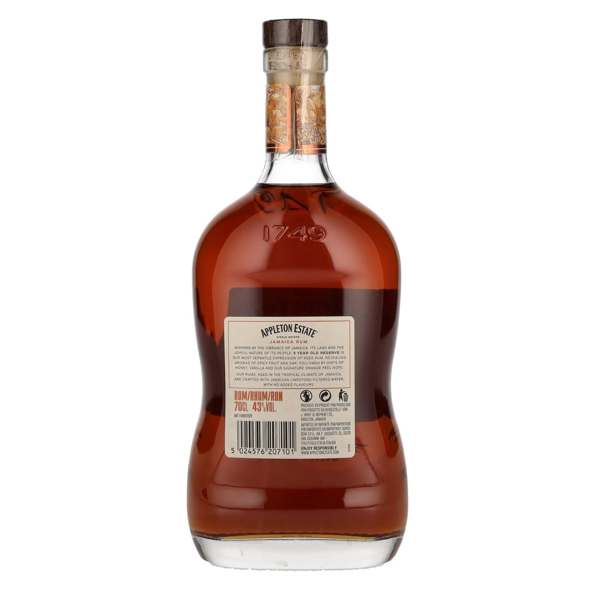 Appleton Estate Reserve 8 Blend Jamaica-rum 43% vol. 0,7 l
