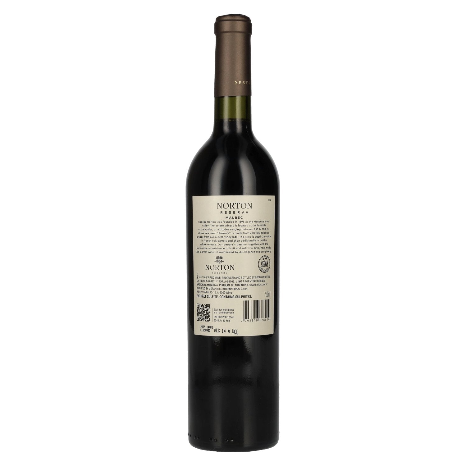 Bodega Norton Reserva Malbec 2024 14% Vol. 0,75l