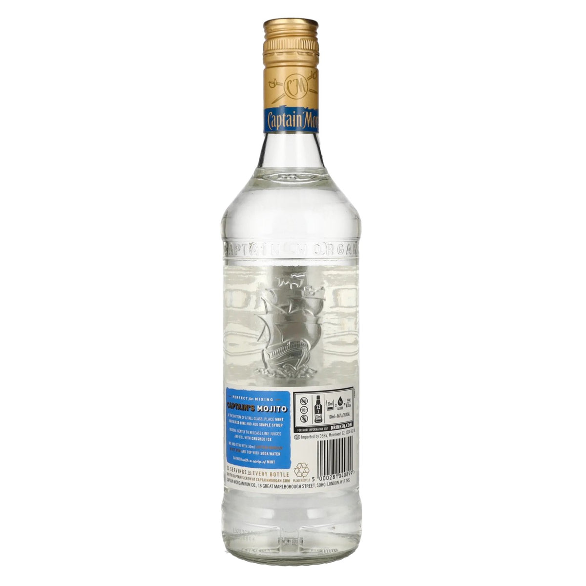 Captain Morgan Caribbean White Rum 37,5% vol. 0,7 l