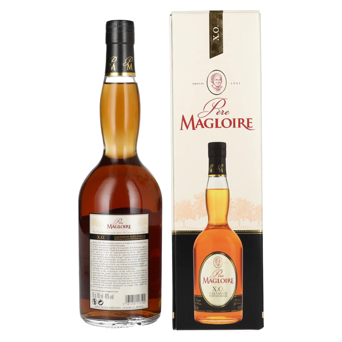 Père Magloire Calvados Pays D'Auge X.O. 40% Vol. 0,7l in Geschenkbox