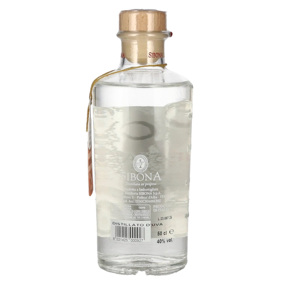Sibona La Grappa di UVEDILANGA 40% vol. 0.5 l