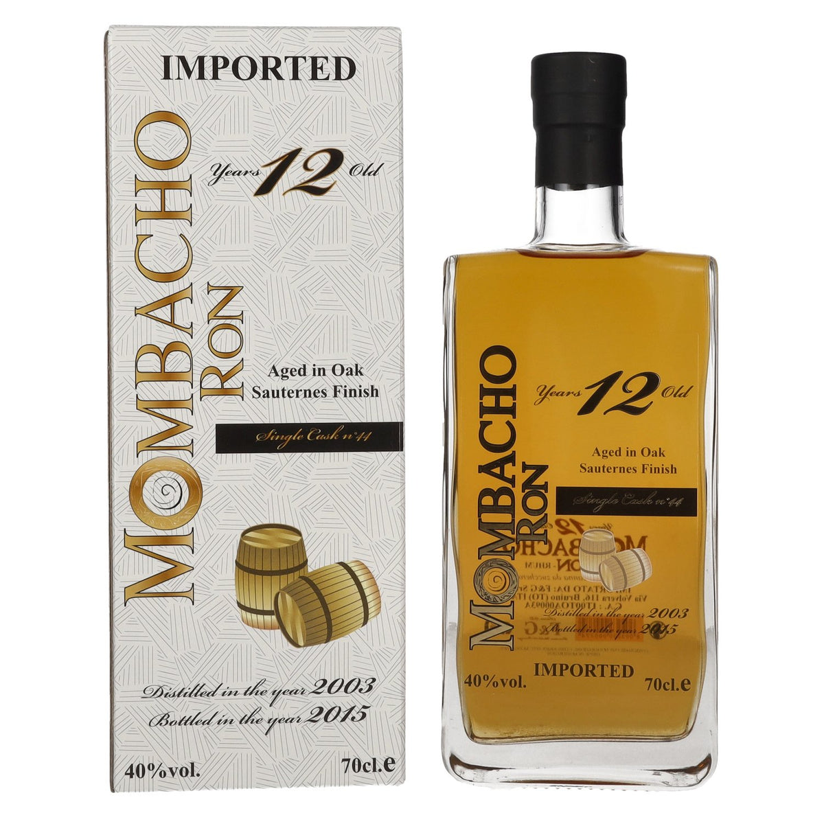 Mombacho Ron 12 Years Old Sauternes Finish 40% vol. 0.7 l in a gift box