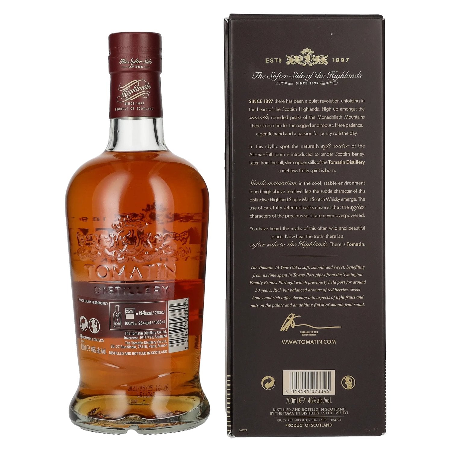 Tomatin 14 Years Old PORT CASKS 46% Vol. 0,7l in gift box