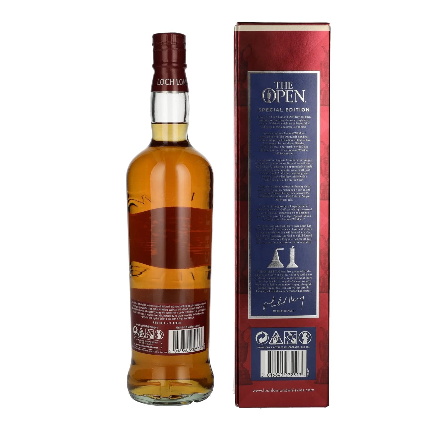 Loch Lomond THE OPEN Single Malt Special Edition 46% Vol. 0,7l en coffret cadeau