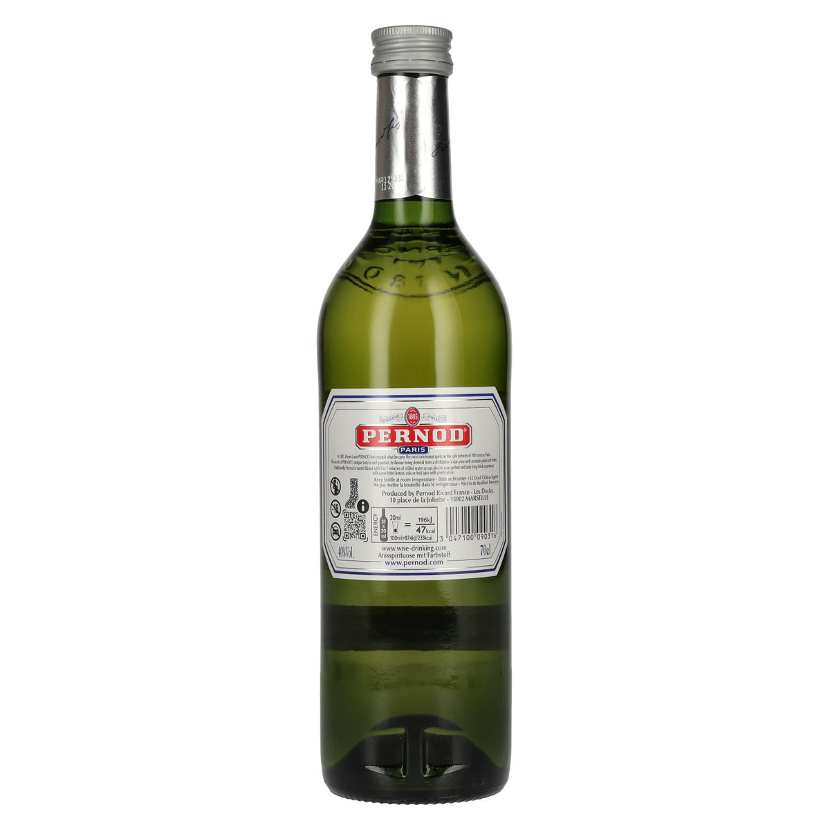 Pernod Paris 40% ABV 0.7l