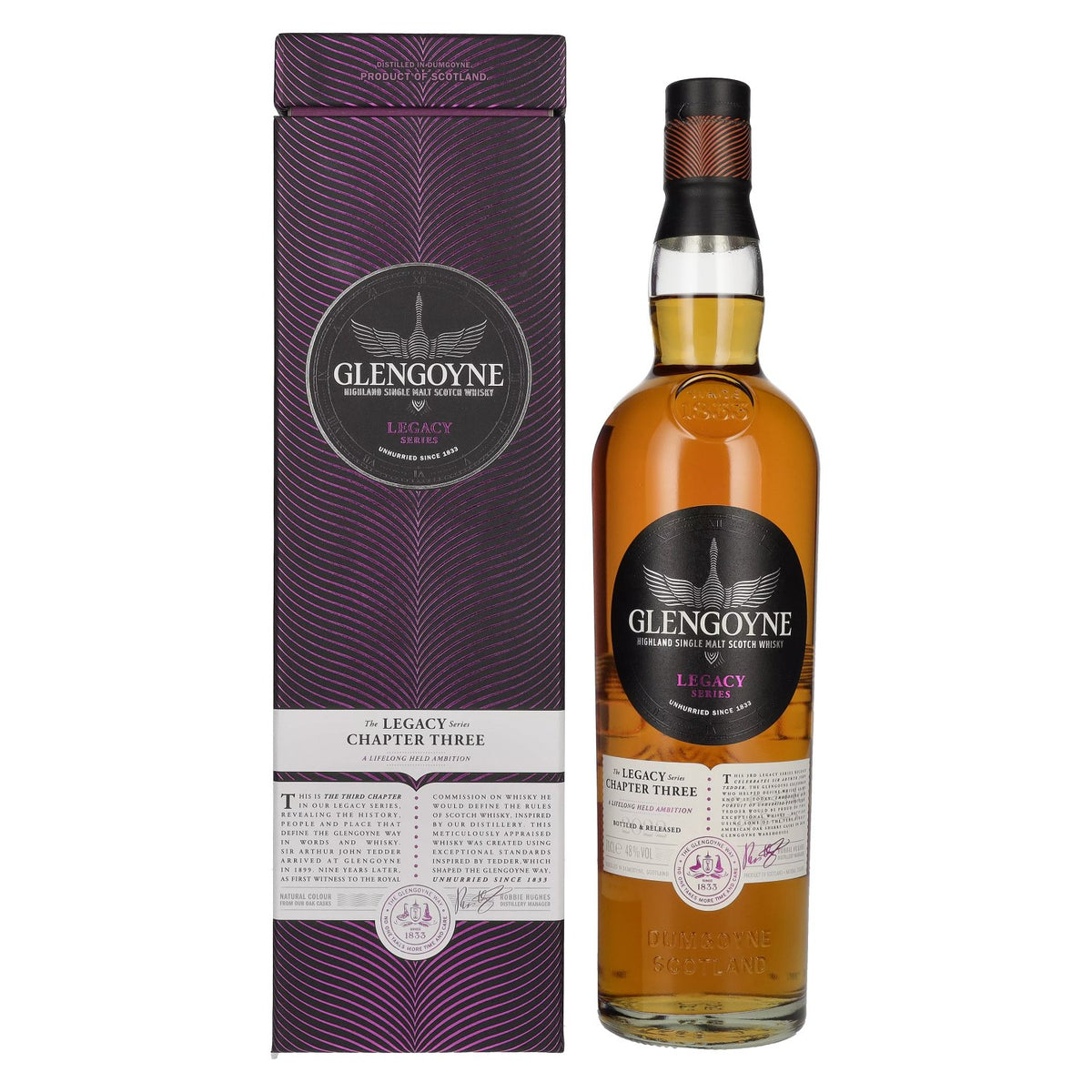 Glengoyne, série The LEGACY, CHAPTER THREE, 48 % vol., 0,7 l, dans un coffret cadeau