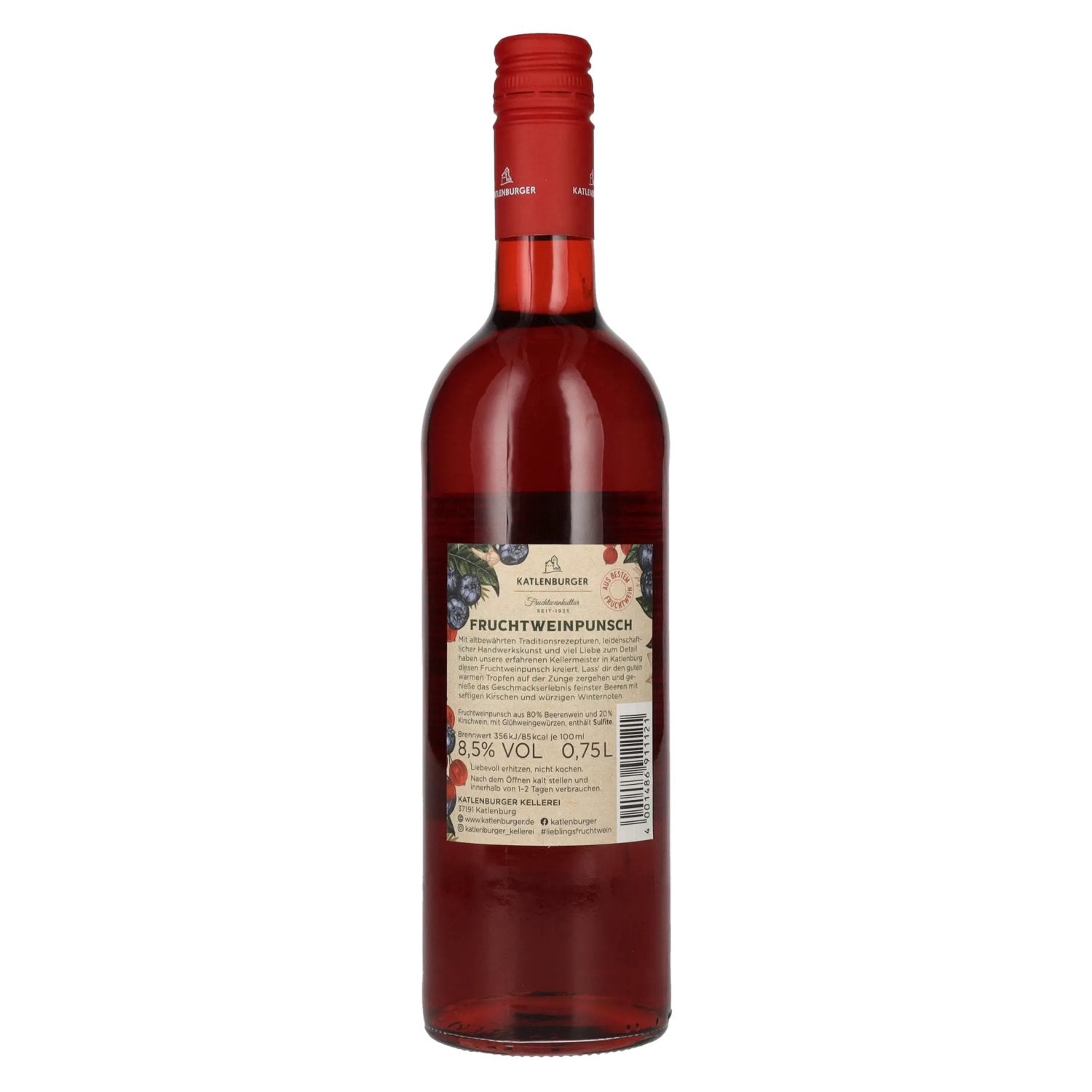 Katlenburger Beeren Glühpunsch 8,5% Vol. 0,75l