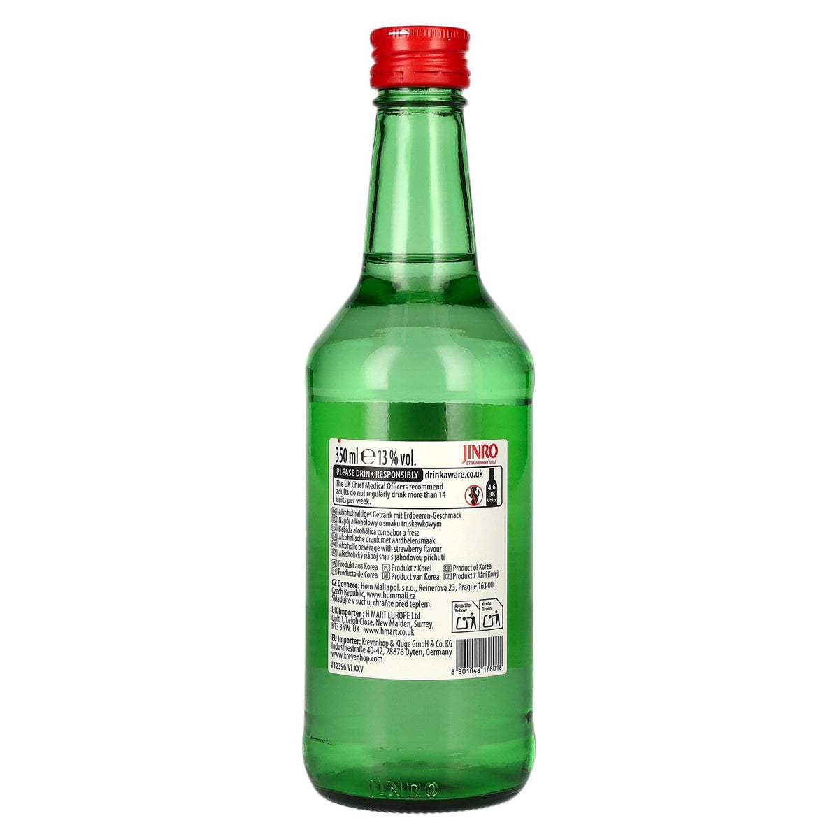Jinro Strawberry 13% ABV 0.35 l