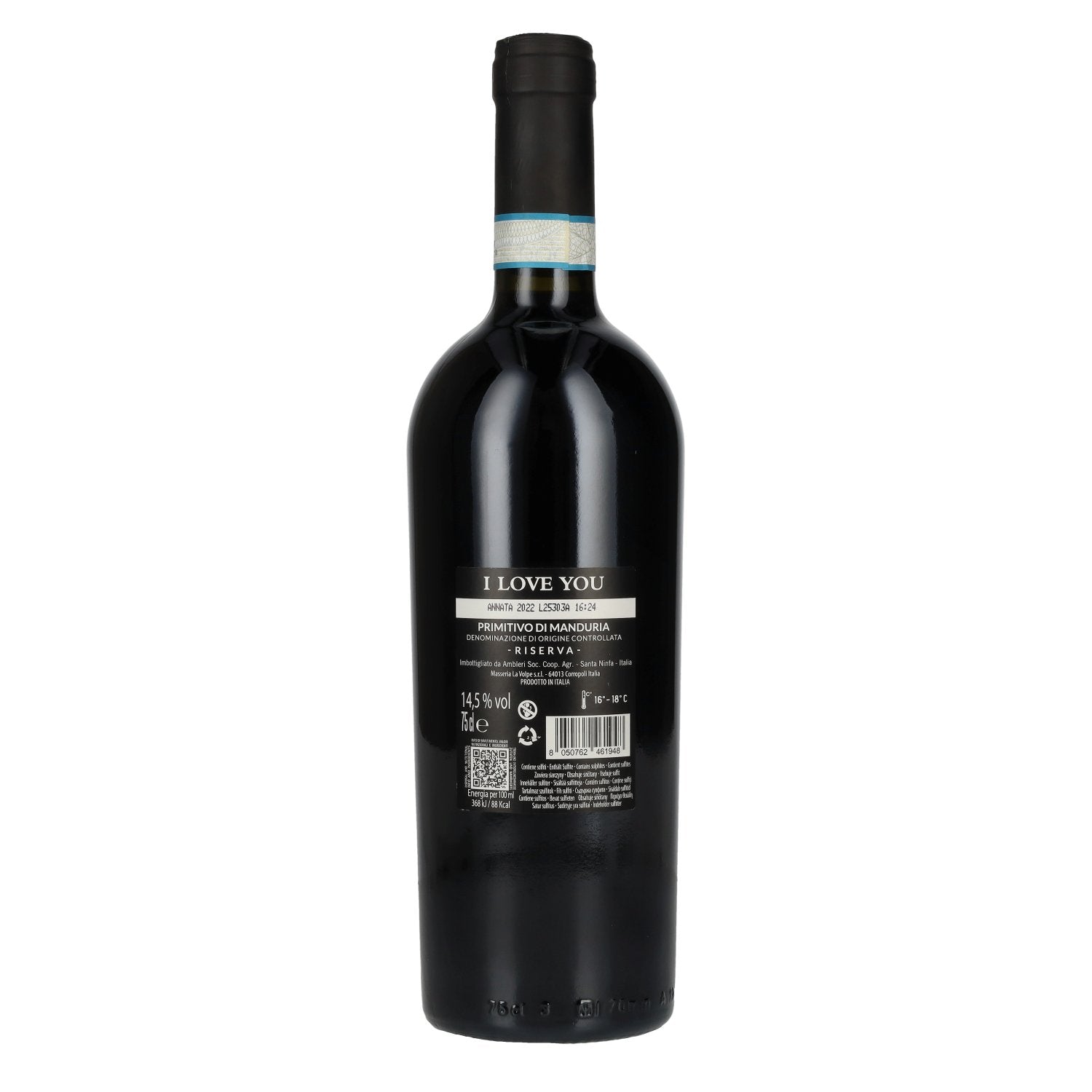 I Love You Primitivo di Manduria Riserva DOC 2022 14,5% Vol. 0,75l