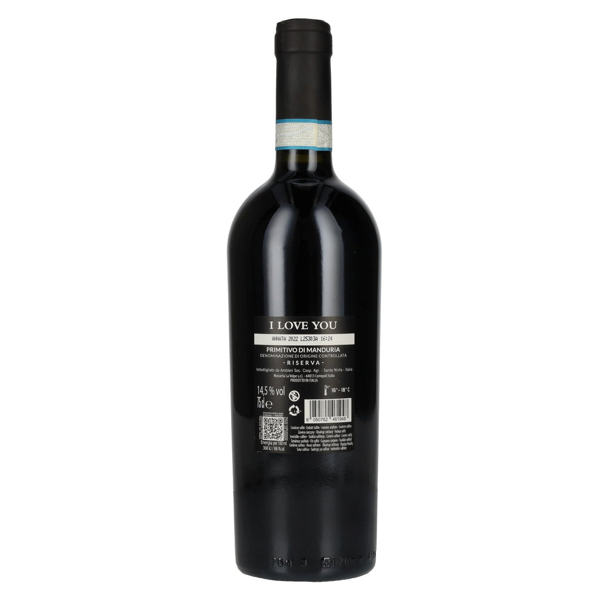 I Love You Primitivo di Manduria Riserva DOC 2022 14,5 % vol. 0,75 l