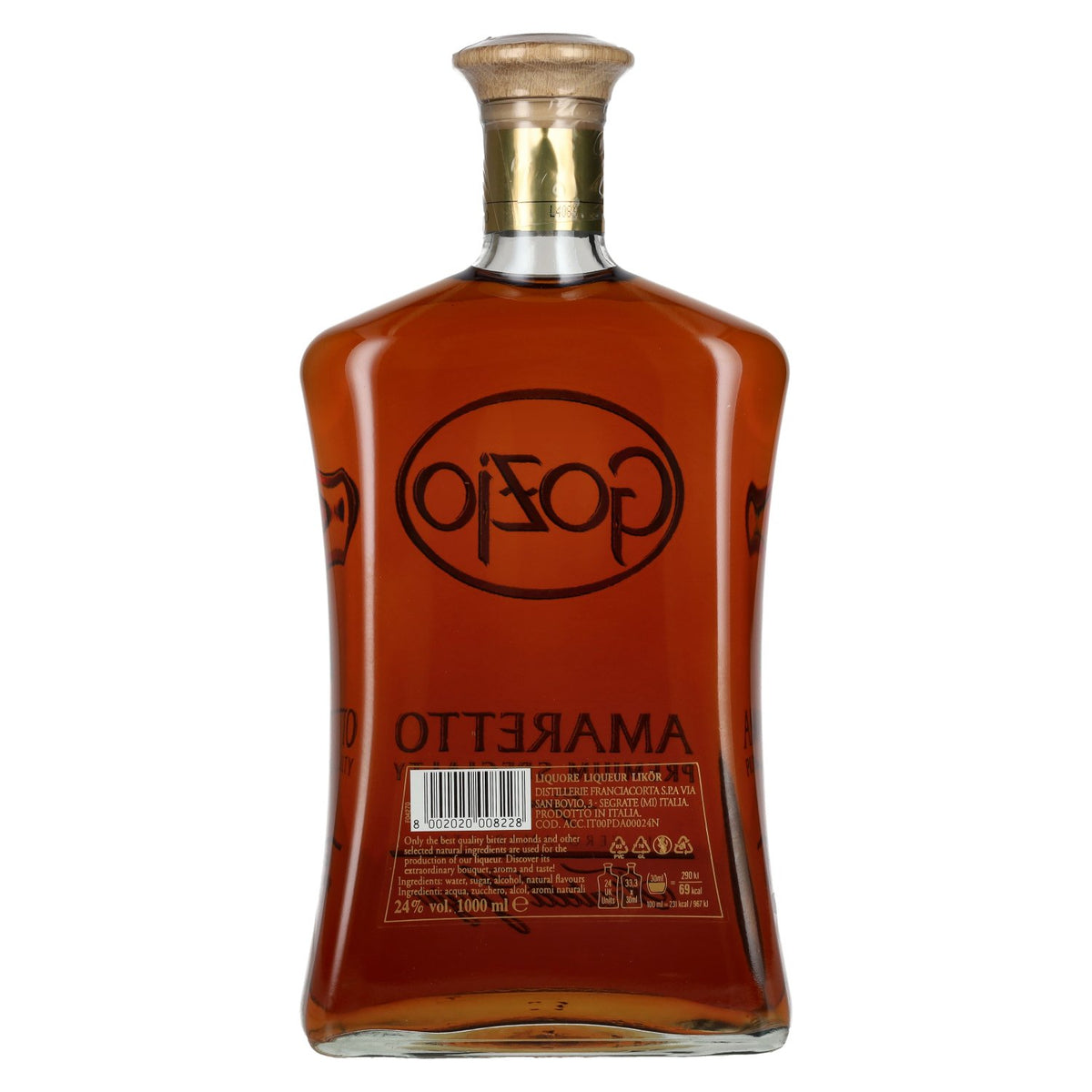 Gozio Amaretto 24% ABV 1 litre