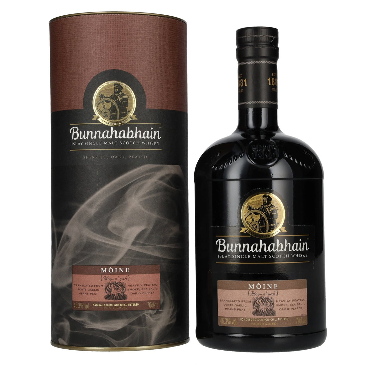 Bunnahabhain MÒINE Islay Single Malt Scotch Whisky 46,3% vol. 0,7 l in geschenkverpakking