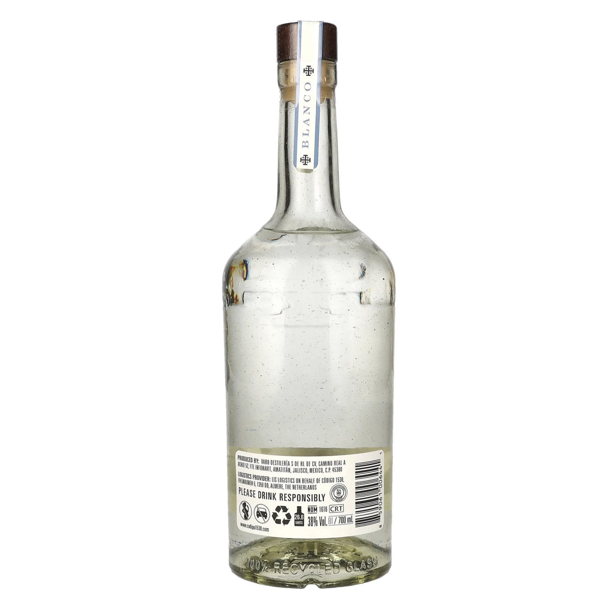 Código 1530 BLANCO Tequila 38% vol. 0,7 l