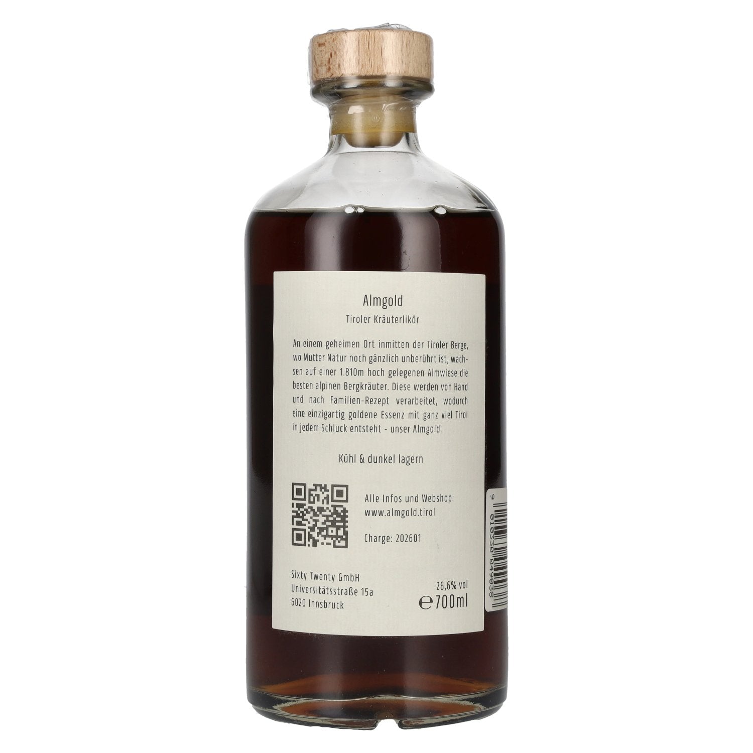 Almgold Alpenkräuter Likör 26,6% Vol. 0,7l