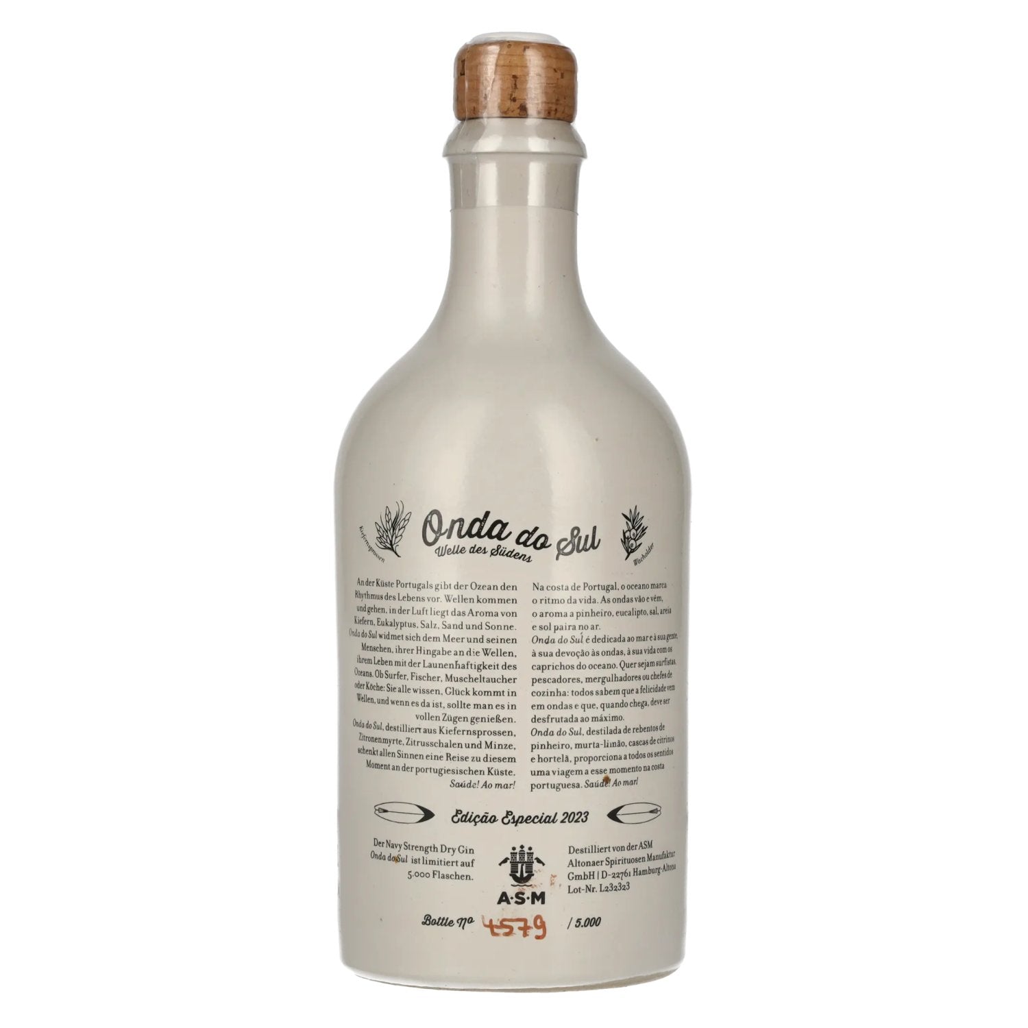 Gin Sul Onda Do Sul Dry Gin Edição Especial 2023 57% Vol. 0,5l