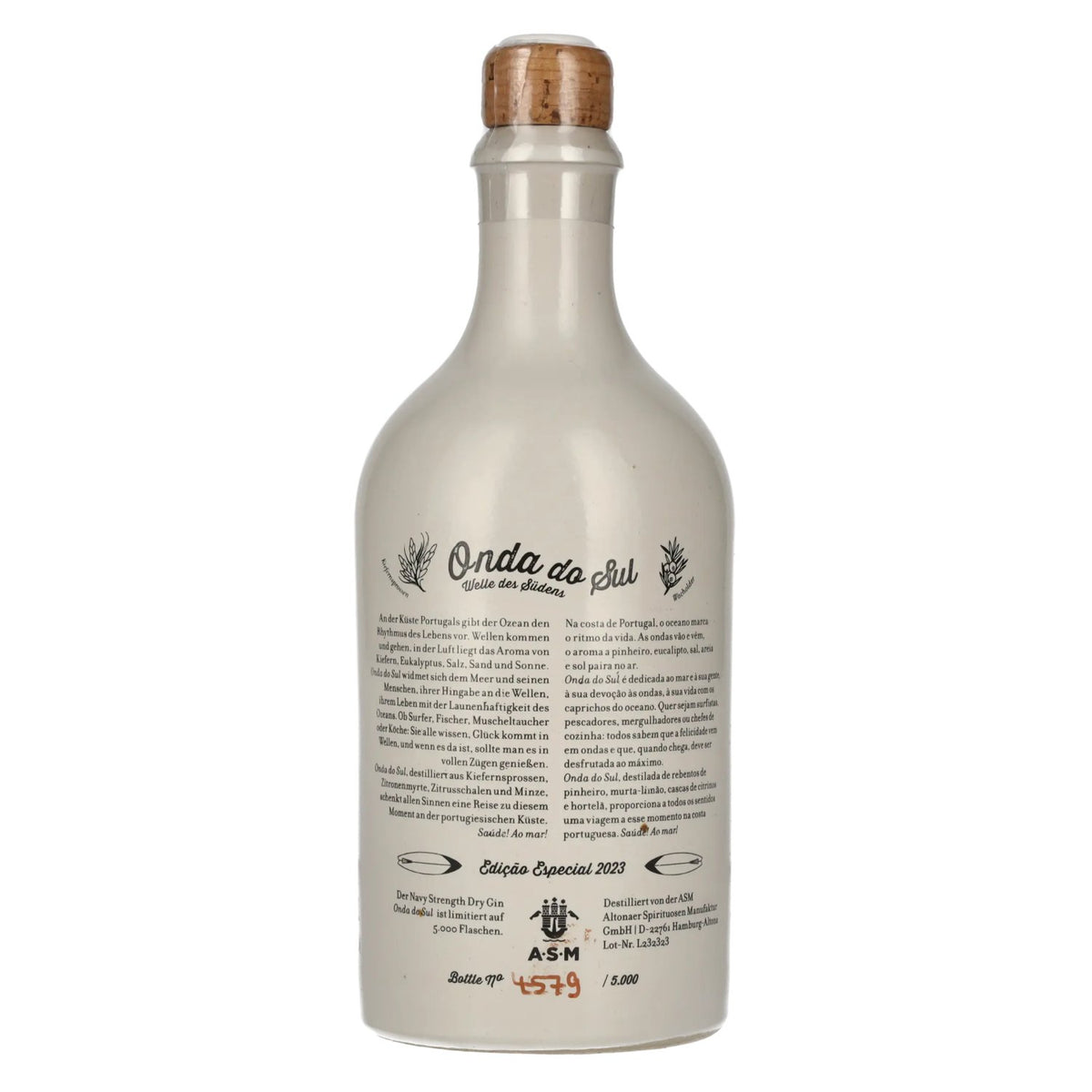 Gin Sul Onda Do Sul Dry Gin Special Edition 2023 57% ABV 0.5l