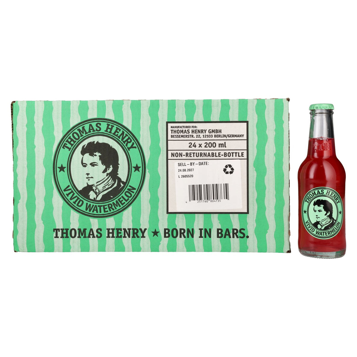 Thomas Henry Vivid Watermelon Tonic Water 24 x 0.2 l