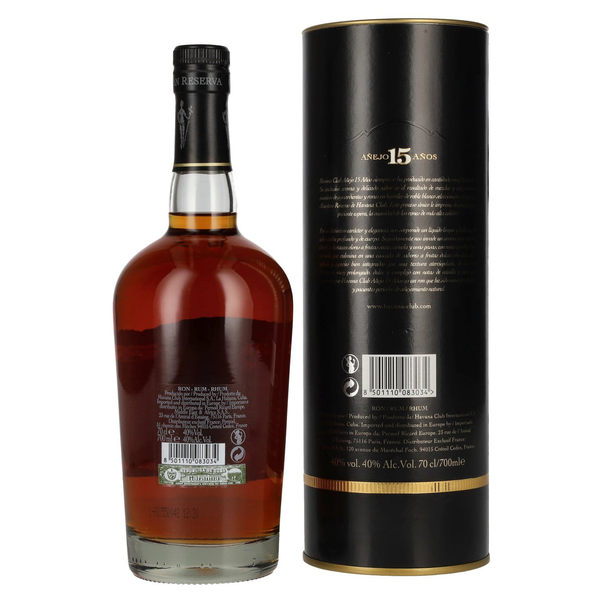 Havana Club Gran Reserva Añejo 15 Years 40% vol. 0.7 l in a gift box