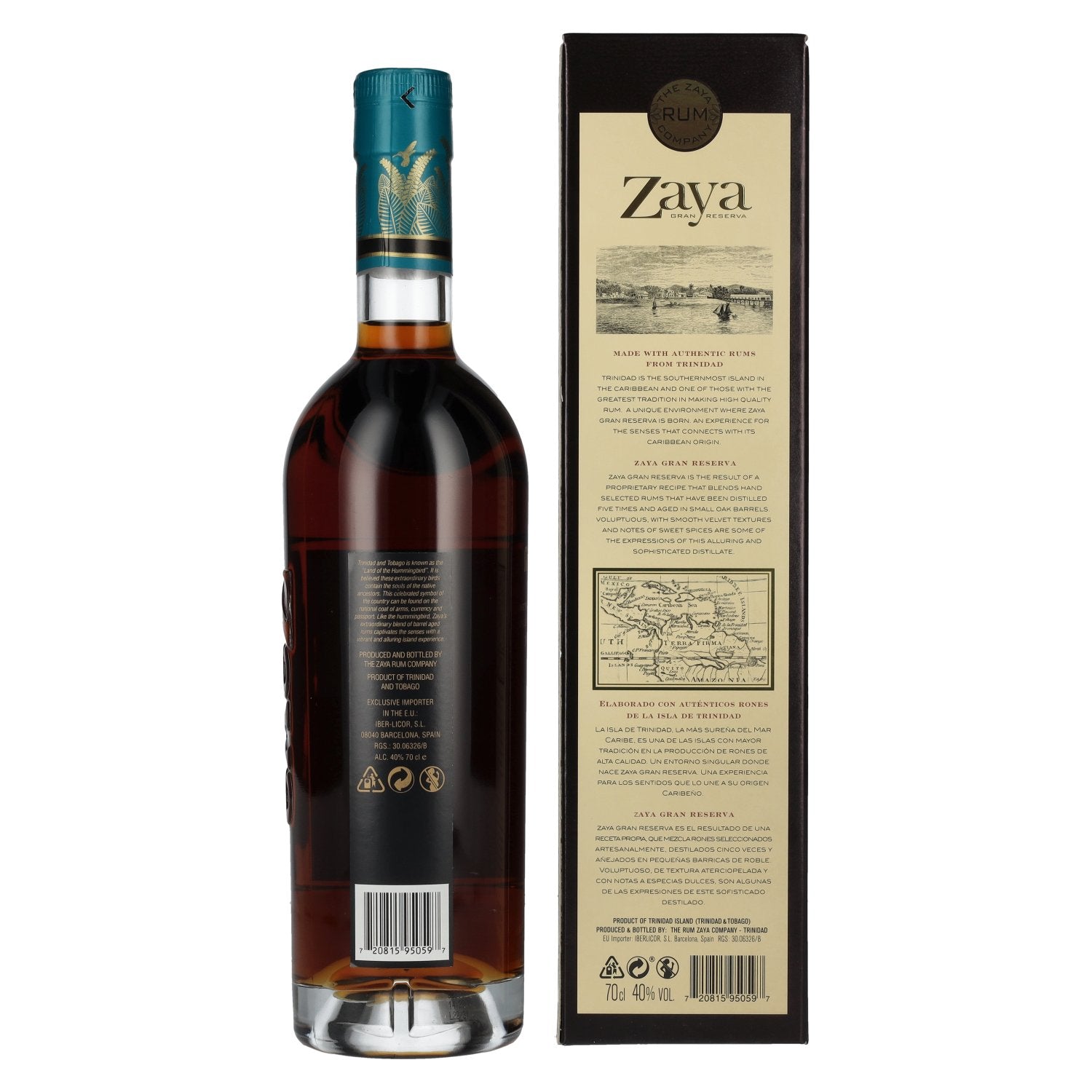 Zaya GRAN RESERVA Spirit Drink 40% Vol. 0,7l in gift box