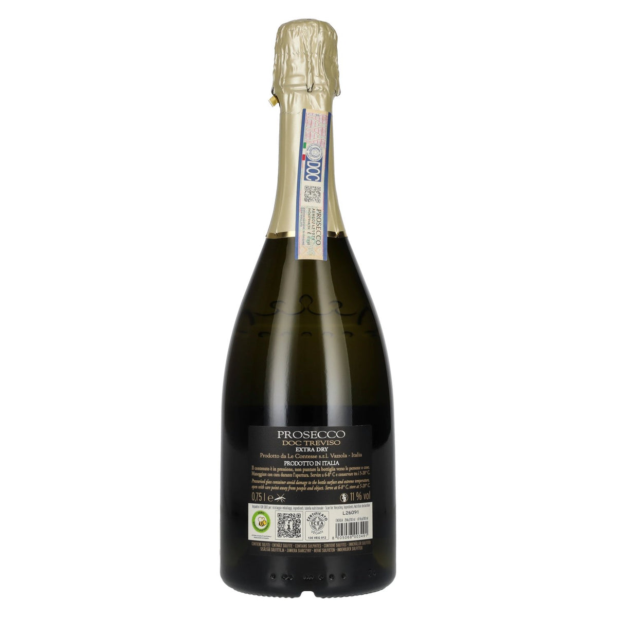Le Contesse Prosecco DOC Trévise Extra Dry 11 % vol. 0,75 l