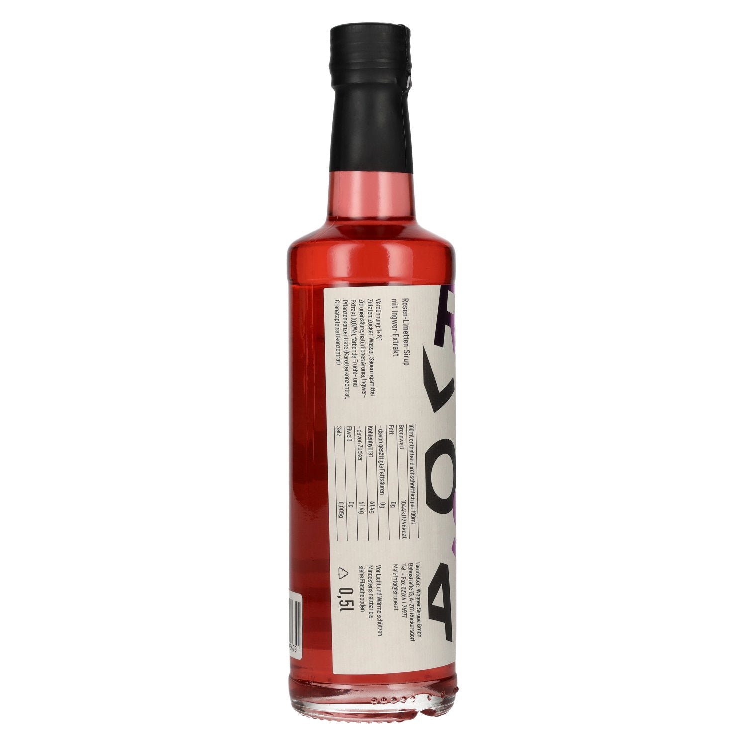 MIA LU Rosen-Limetten-Ingwersirup 0,5l