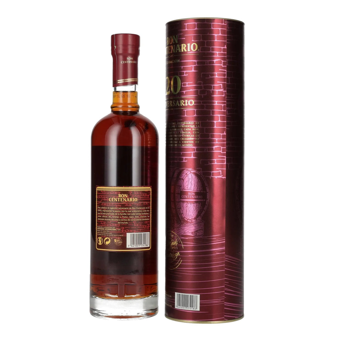 Ron Centenario FUNDACIÓN 20 Solera Rum 40% vol. 0,7 l in geschenkverpakking