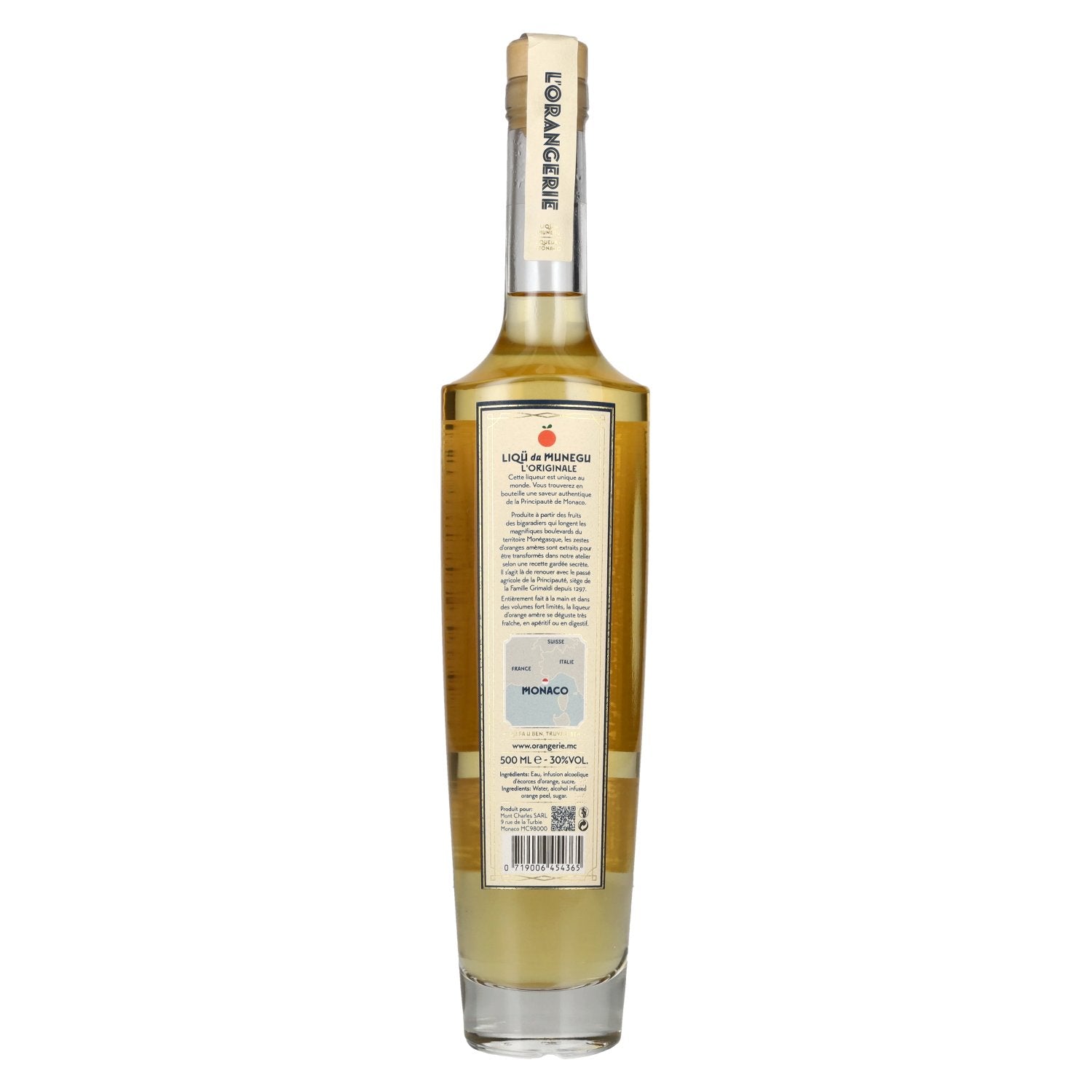 La Distillerie de Monaco L'Orangerie Liqueur d'orange 30 % vol. 0,5 l