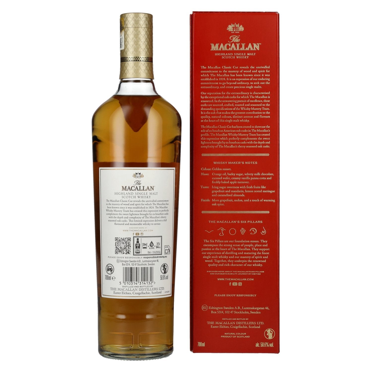 The Macallan CLASSIC CUT Limited Edition 2025 50,6% vol. 0,7l en boîte cadeau