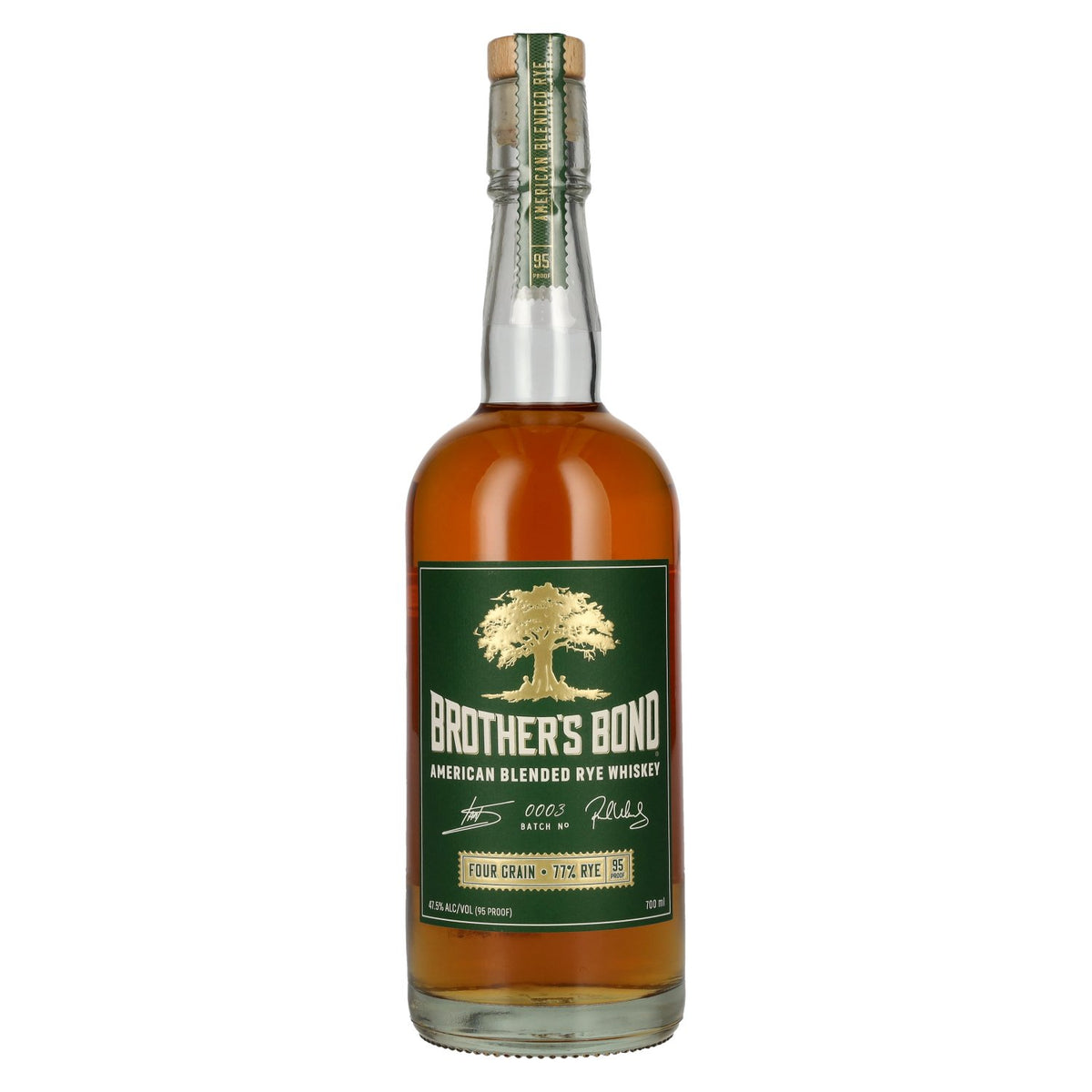 Brother's Bond American Blended Rye Whiskey, lot n° 0003, 47,5 % vol., 0,7 l