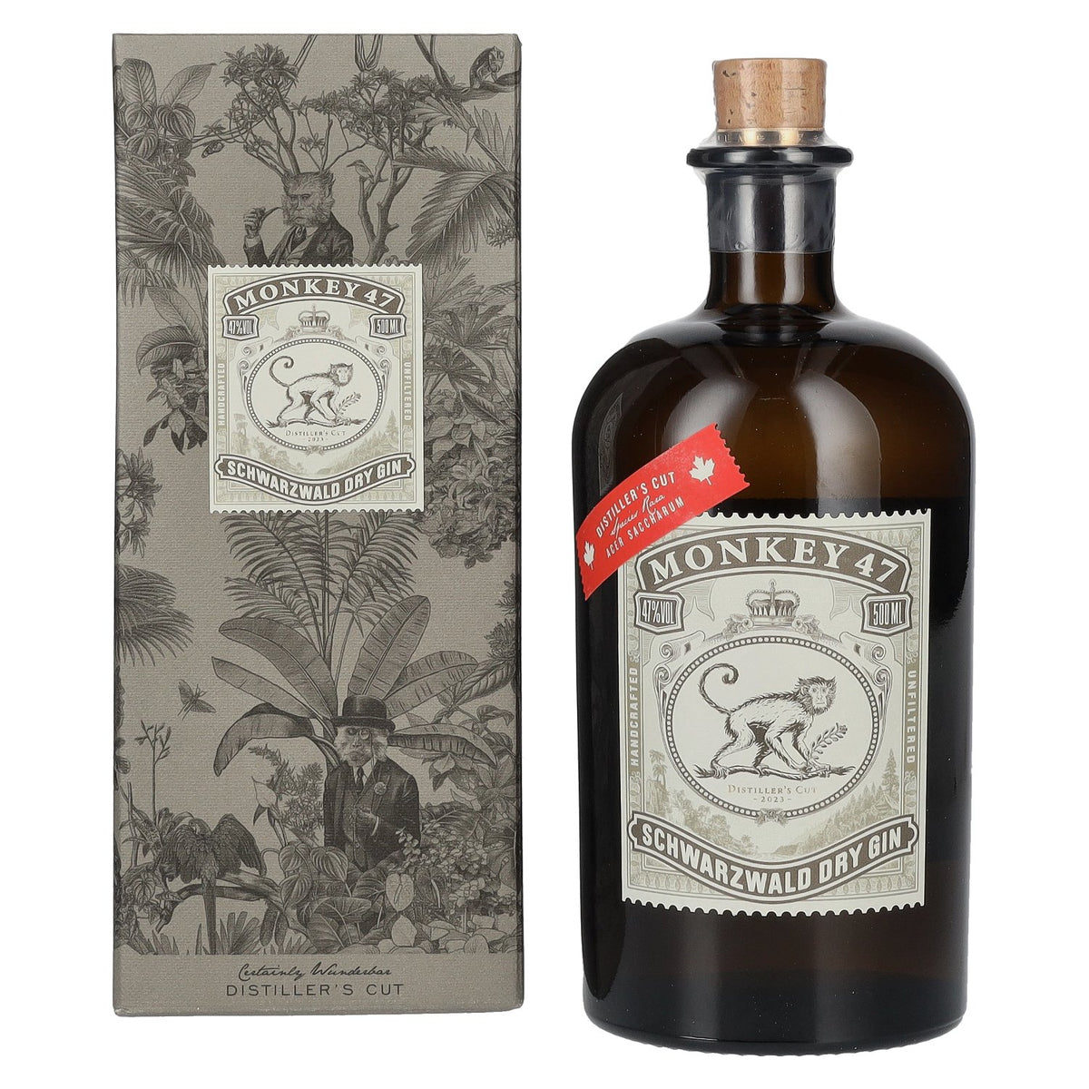 Monkey 47 DISTILLER'S CUT Gin 2023 47% vol. 0,5 l in geschenkverpakking