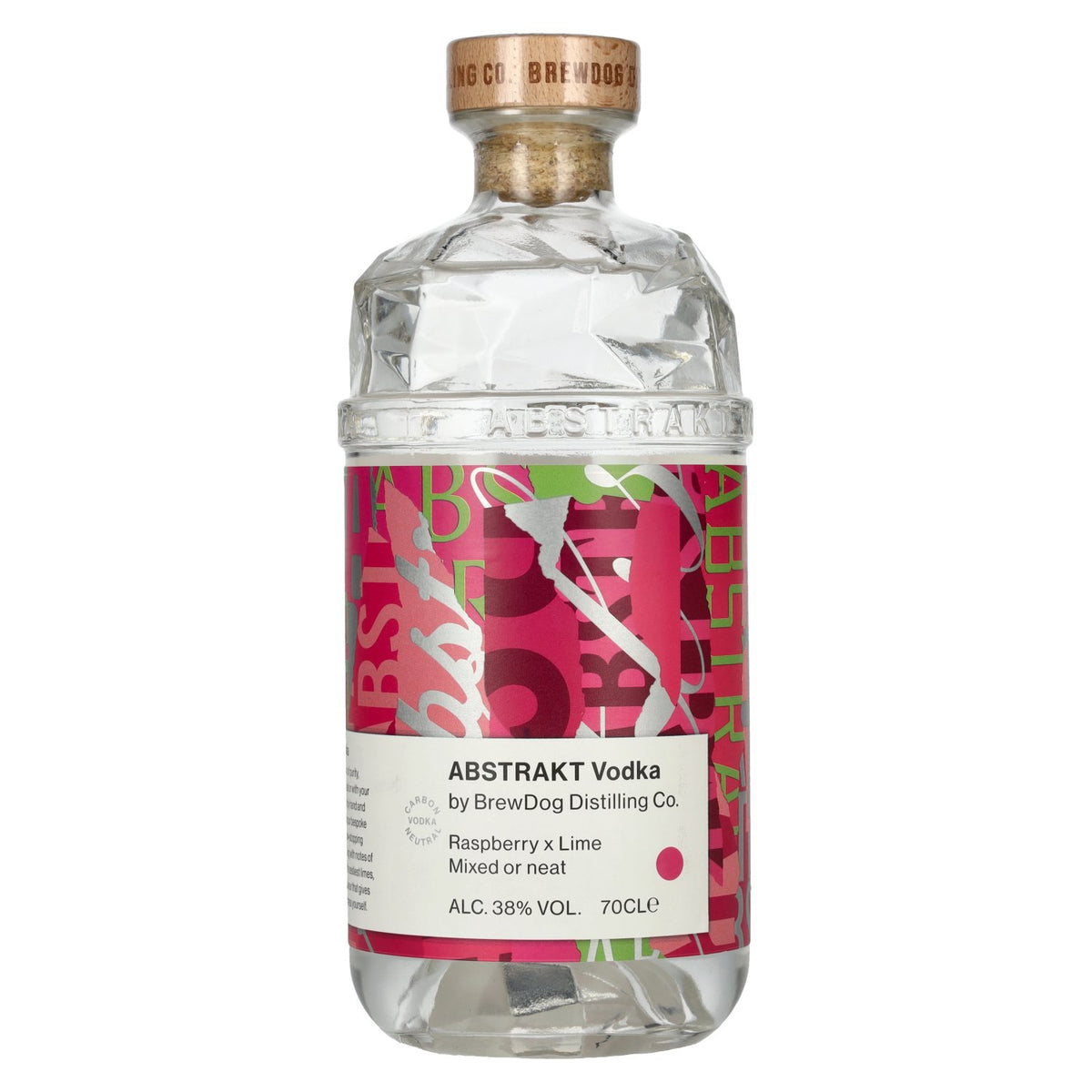 BrewDog ABSTRAKT RASPBERRY X LIME Vodka 38% ABV 0.7l