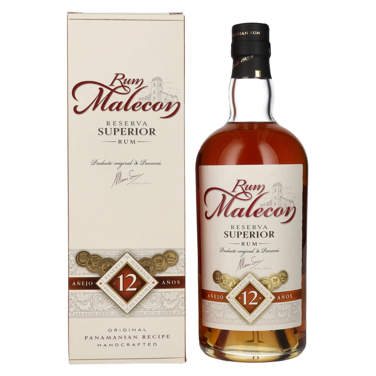 Rum Malecon Añejo 12 Años Reserva Superior 40% vol. 0,7 l in geschenkverpakking