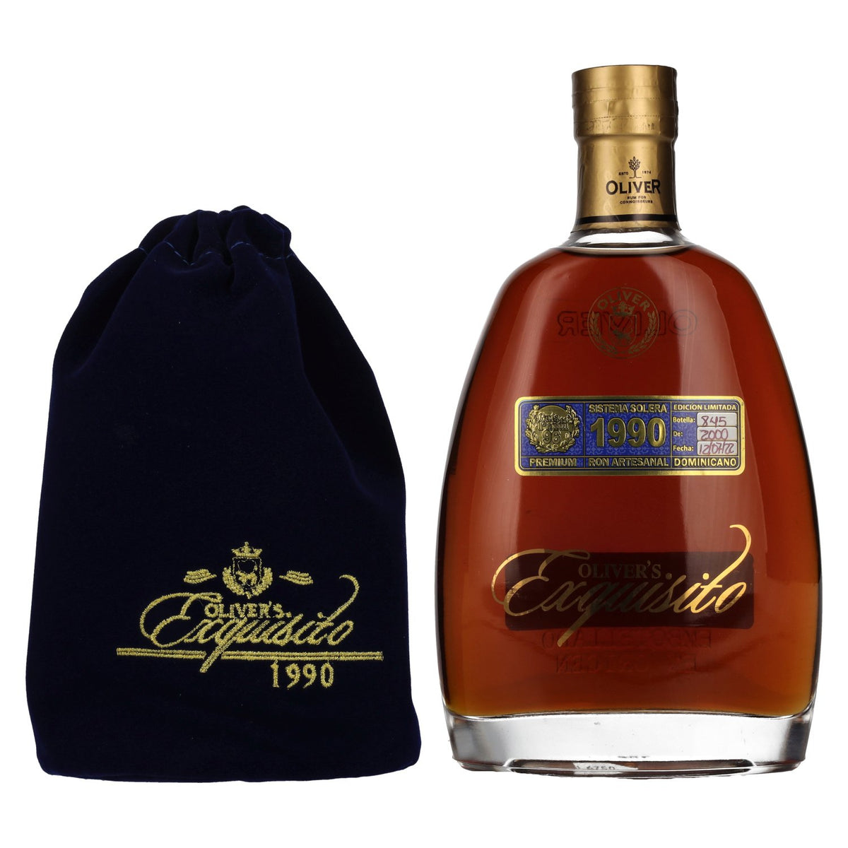 Oliver's Exquisito Sistema Solera Rum 1990 40% vol. 0.7 l