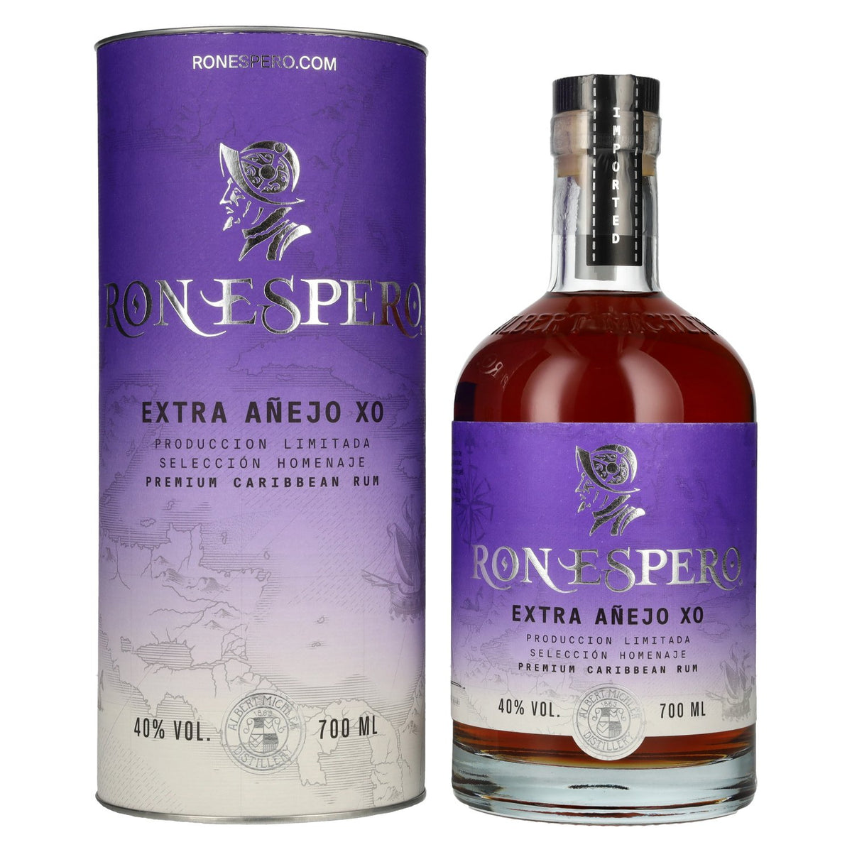 Ron Espero Extra Añejo XO Selección Homenaje Édition limitée 40 % vol. 0,7 l dans un coffret cadeau
