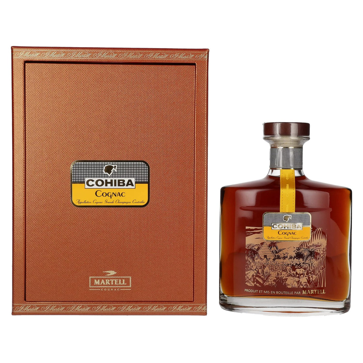 Martell Cohiba Grande Champagne Cognac 43% vol., 0.7 l in a gift box